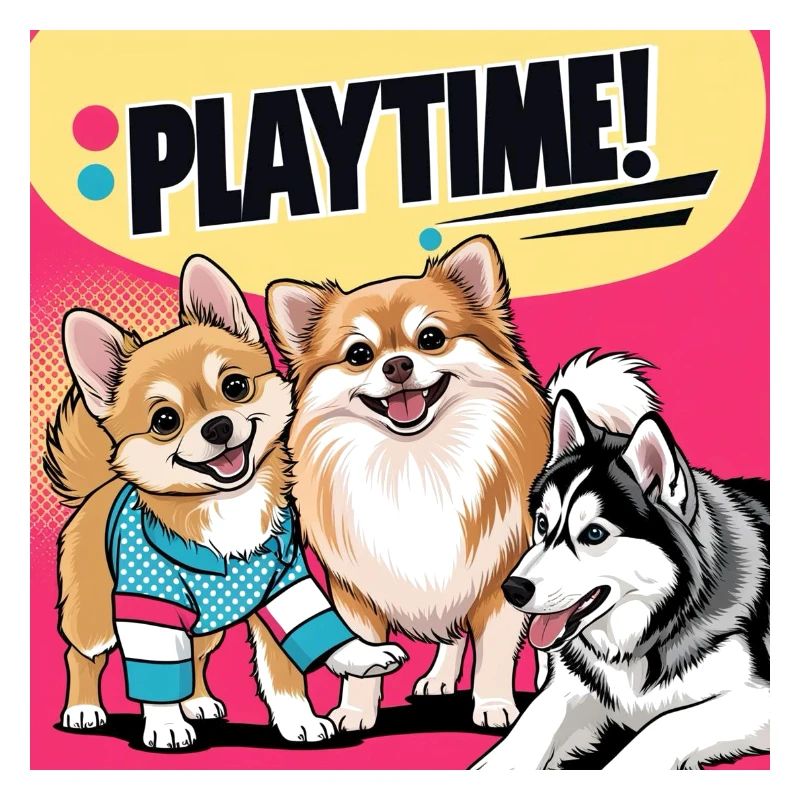 Comic Dogs - Playtime