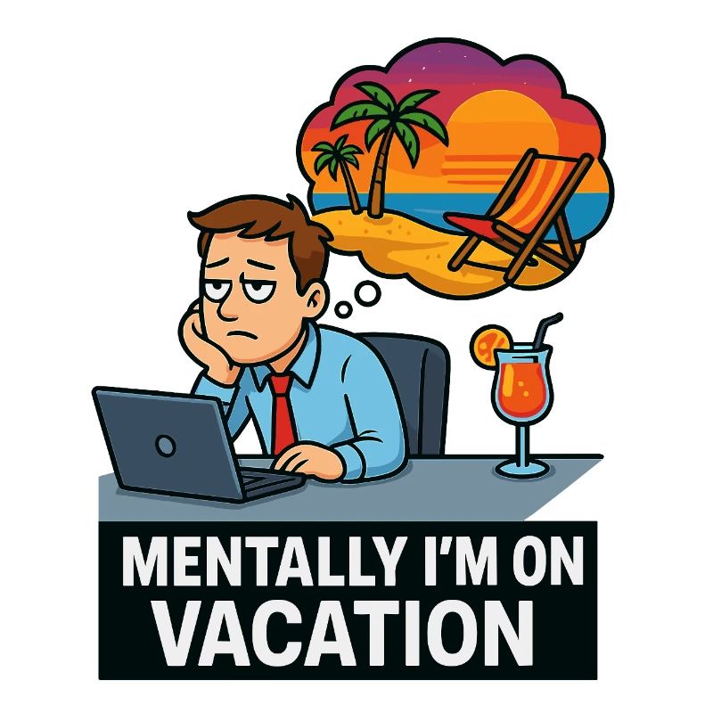 Évasion de bureau sur la plage