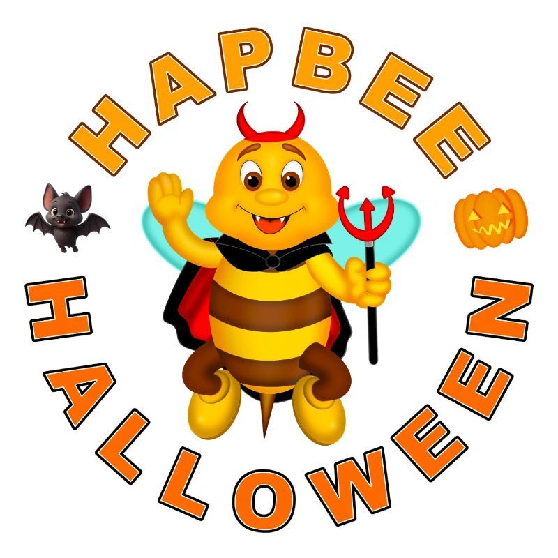 HAPBEE Halloween mit Text