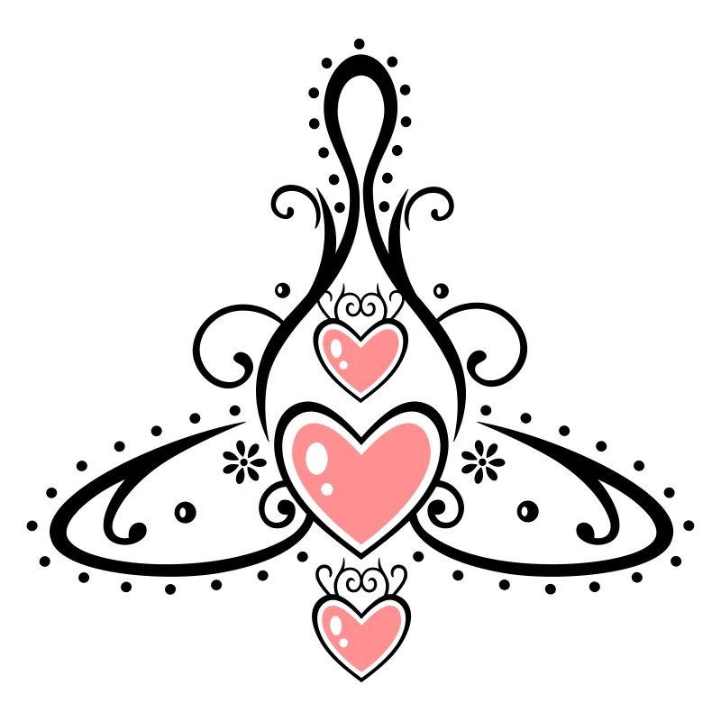 Keltisches Symbol, Mutter mit drei Kindern.