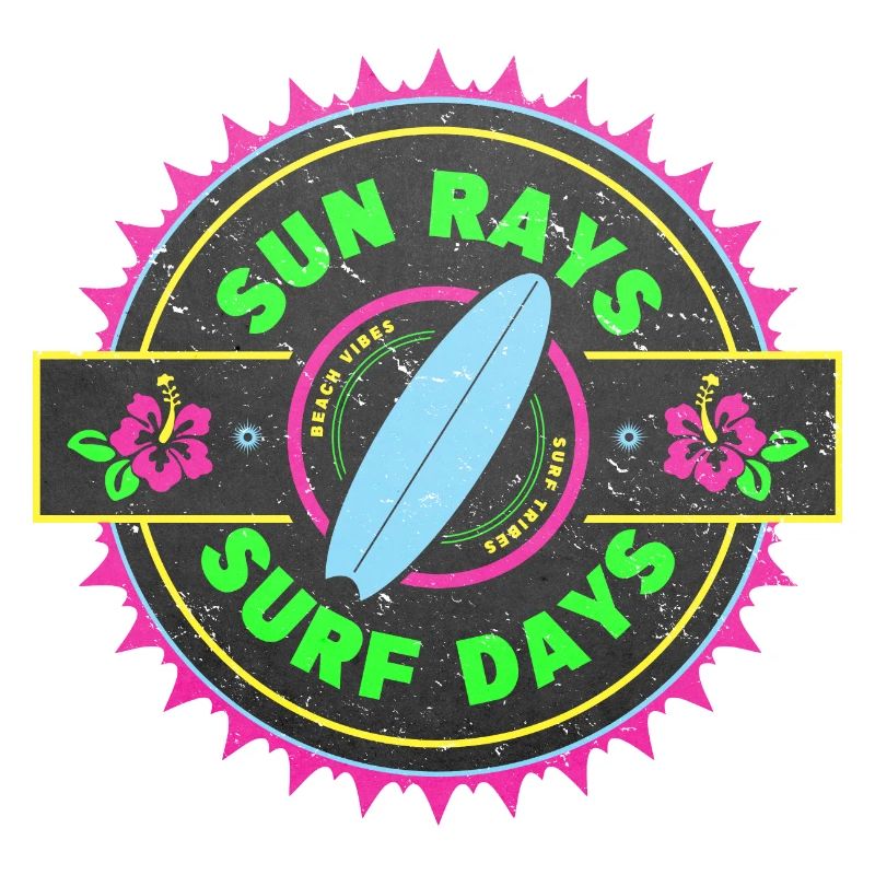 Surf Retro Surfer Conception graphique