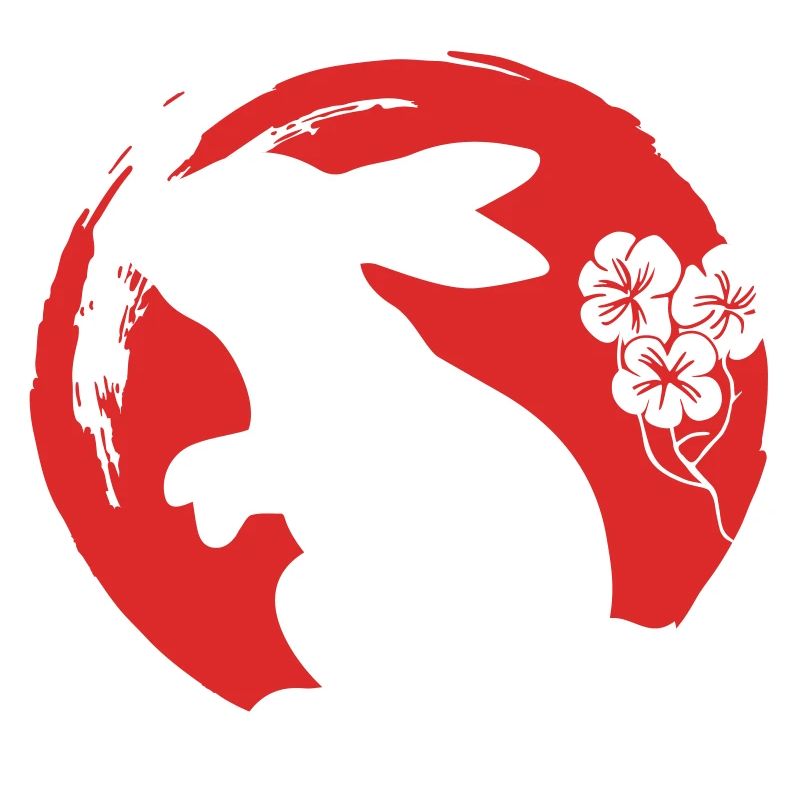 Bunny Silhouette Japanese