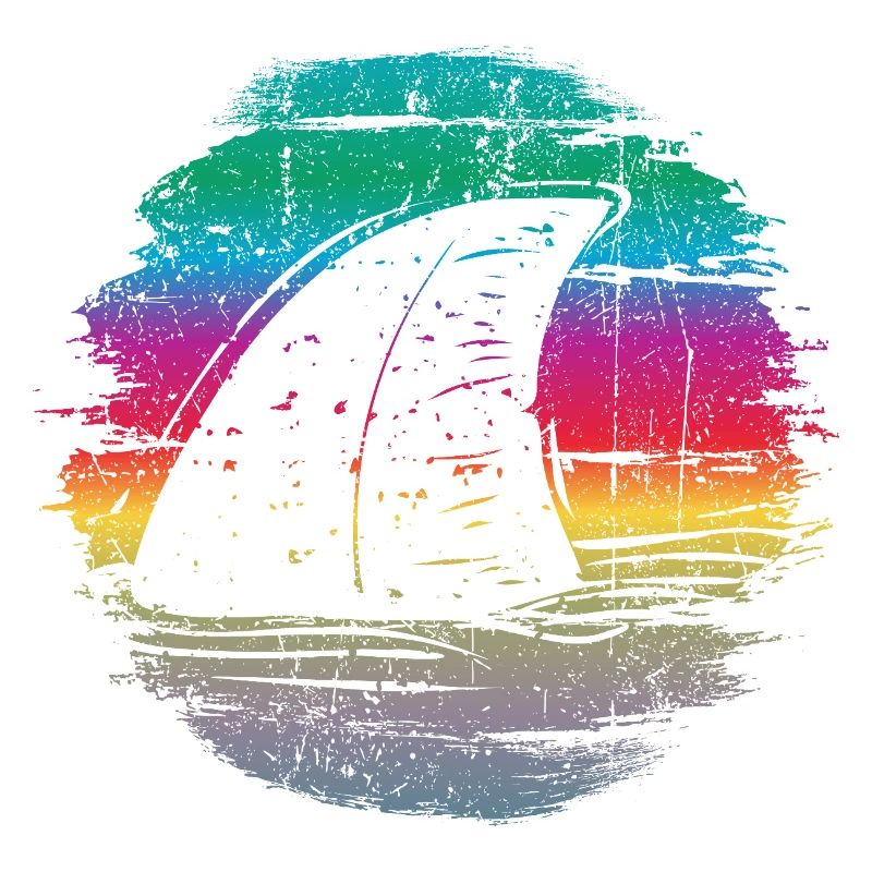 Sunset Surfer Wave Illustration