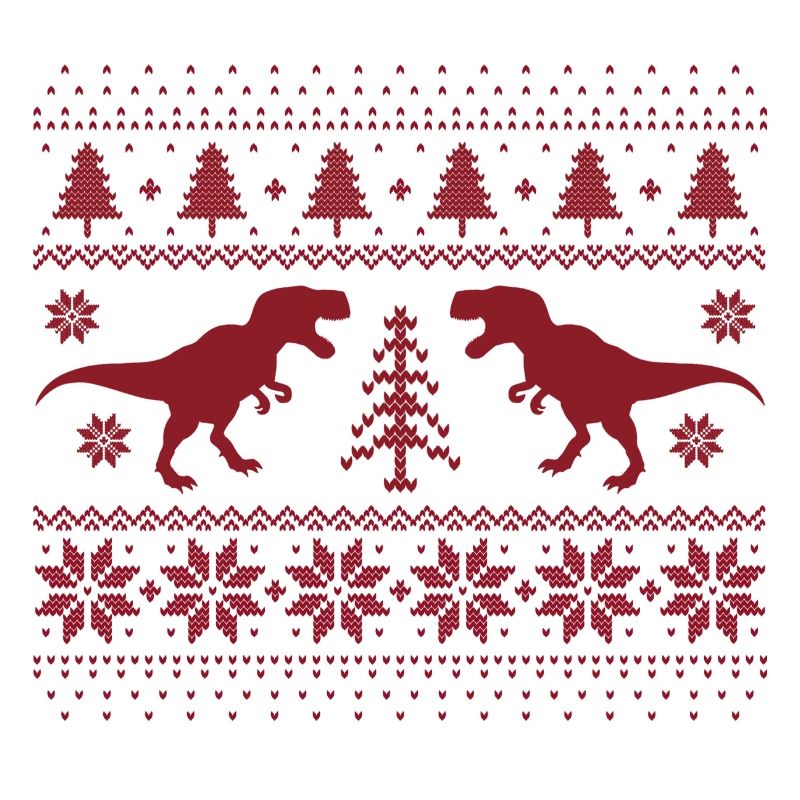 Dinosaurier-Weihnachtspullover