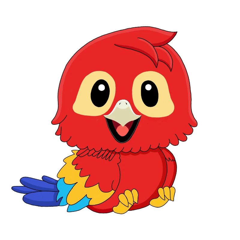 Parrot Red Macaw
