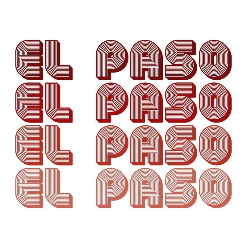 El Paso Block Letters Grid