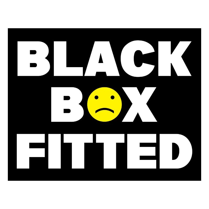 Black Box montiert - Auto Auto Fenster Stoßstange Aufkleber