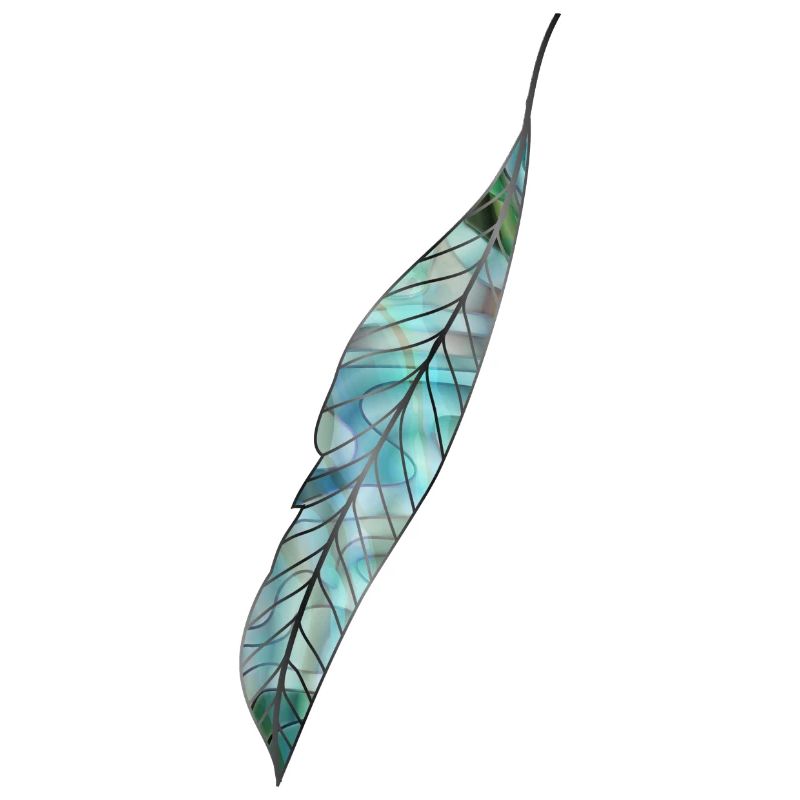 plume de nacre aux couleurs maritimes