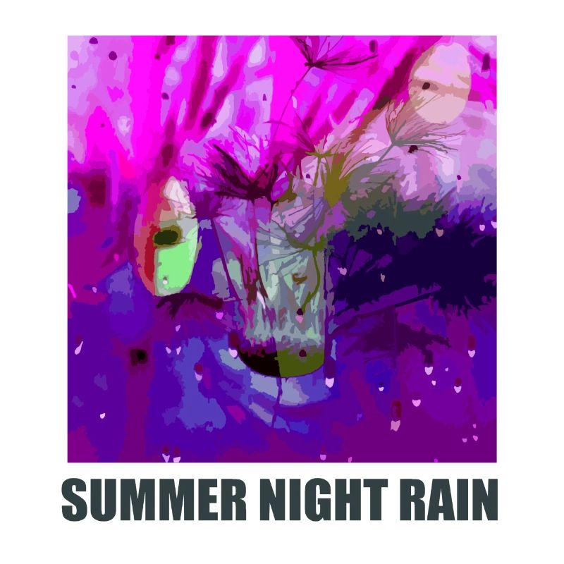 Summer NightRain Abstract