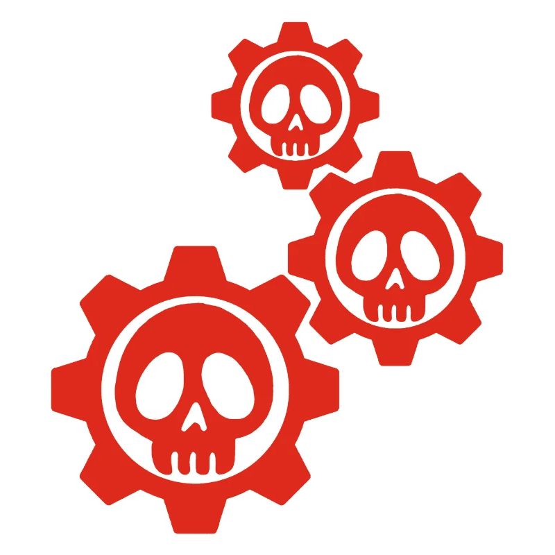 Red Gears and Skulls