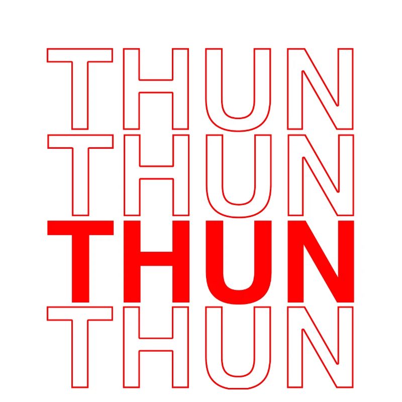 THUN Design - Calligraphie rouge