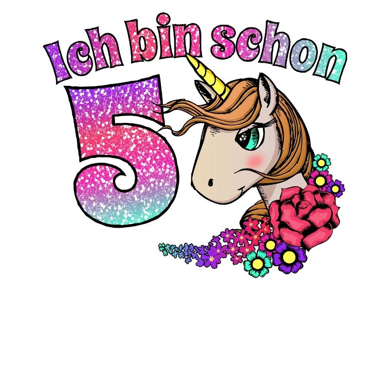 5. Geburtstag Mädchen Einhorn Geburtstagsgeschenk