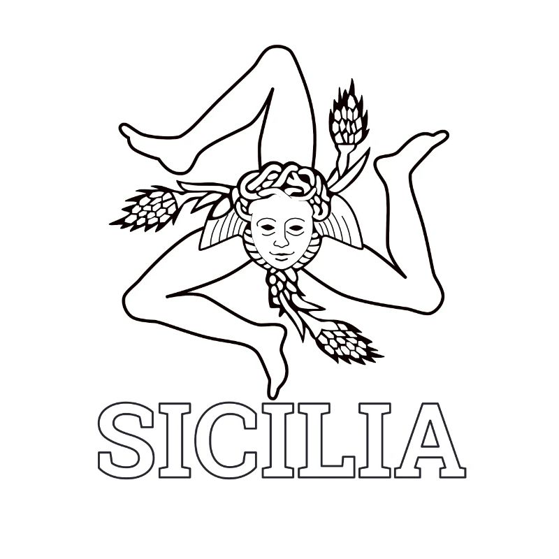"Sicilian Flag" - Sicily, Sicilia