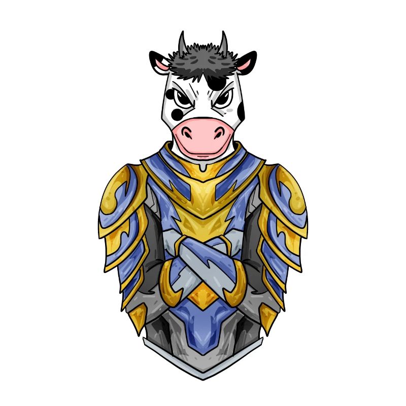 Knight Cow Crusader