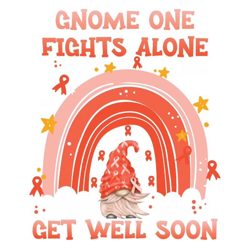 Gnome One Fights Alone Leukemia Awareness