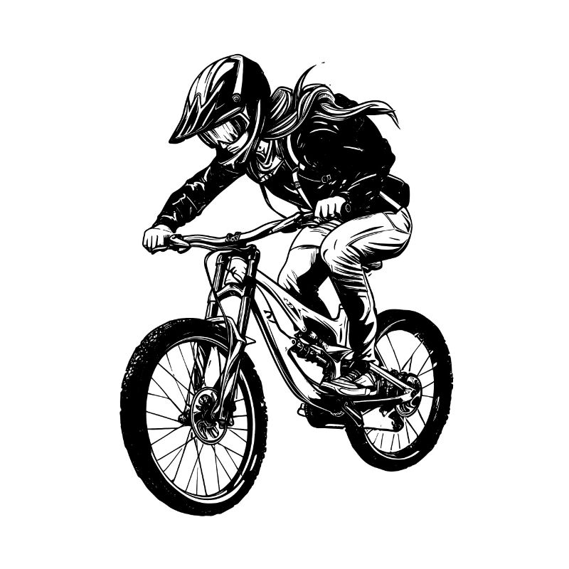 Mountain biker