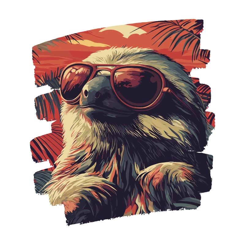Faultier Retro