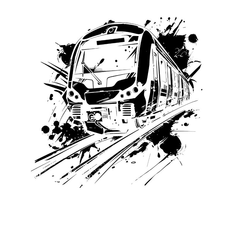 Eisenbahn Farbklecks