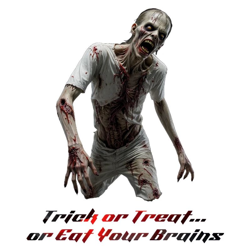 Terrifiant Zombie Walker - Conception d’horreur d’Halloween