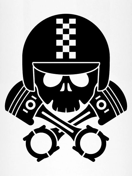 schädel helm kolben