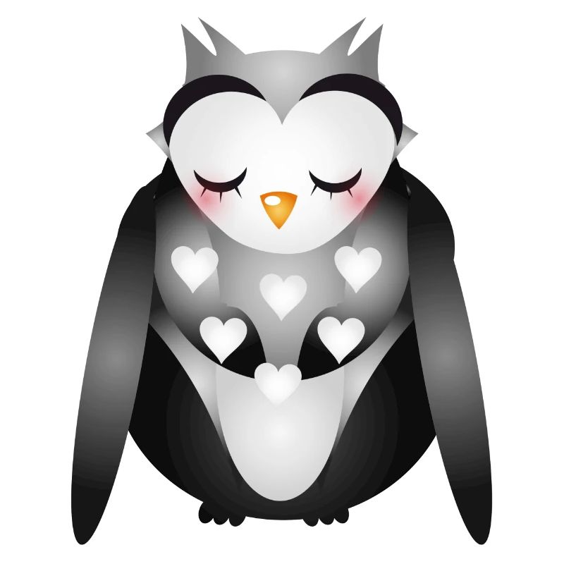 niedliche verträumte Eule