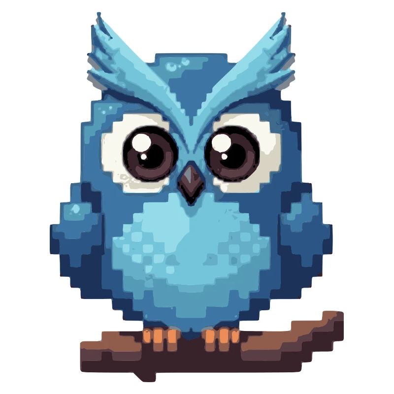 Pixel Owl – Retro 8-Bit Style
