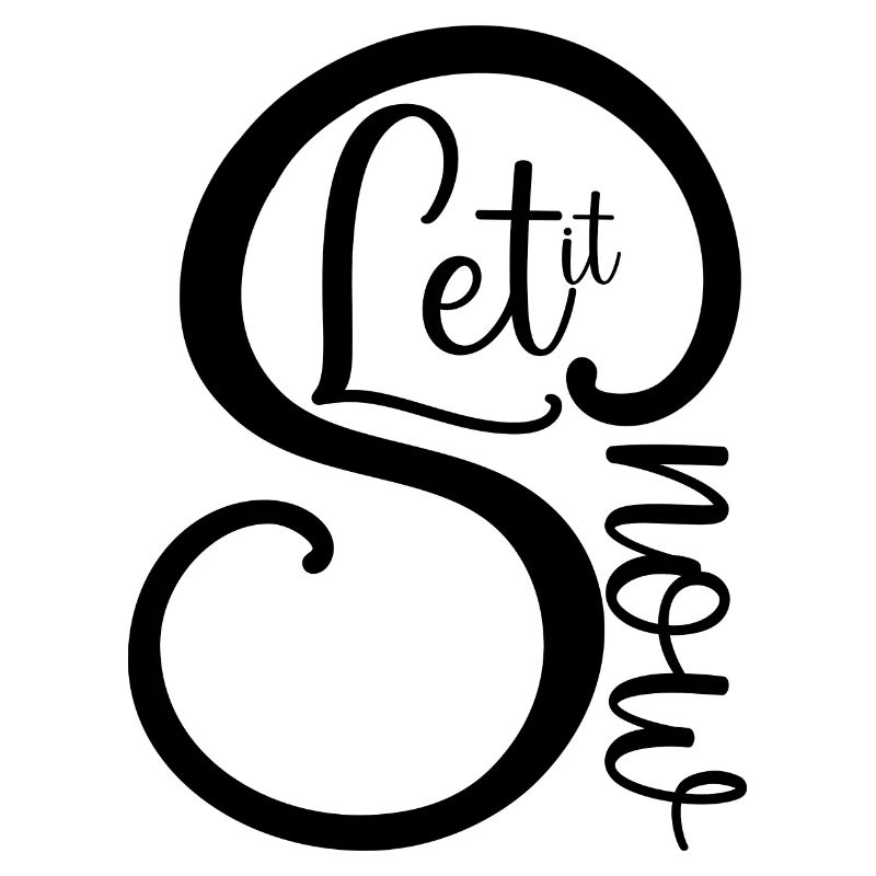 Let it Snow Motif de Noël