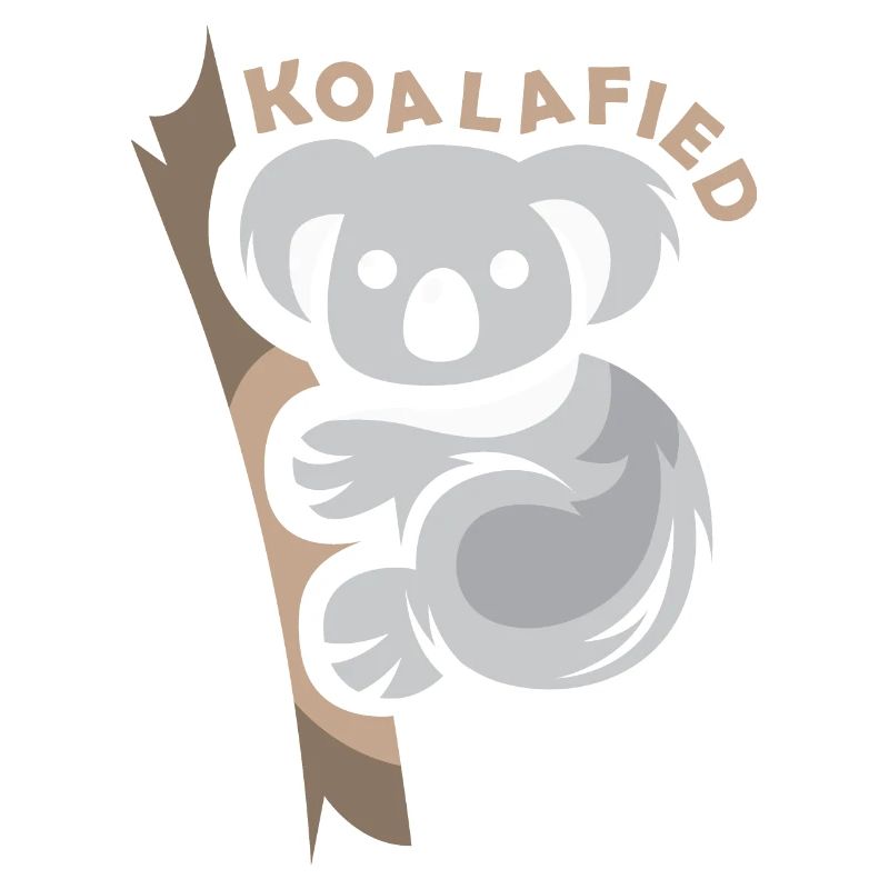 koala lustige Sprüche comic koalafied Symbol Logo
