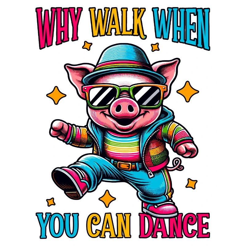 Drôle de danse cochon