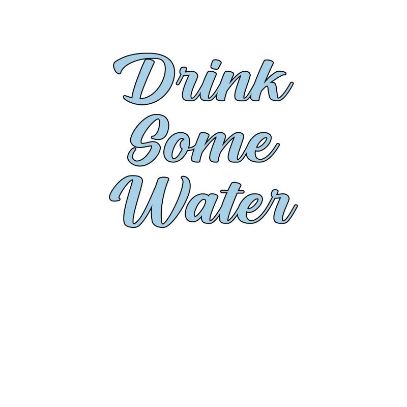 Buvez de l’eau scripte
