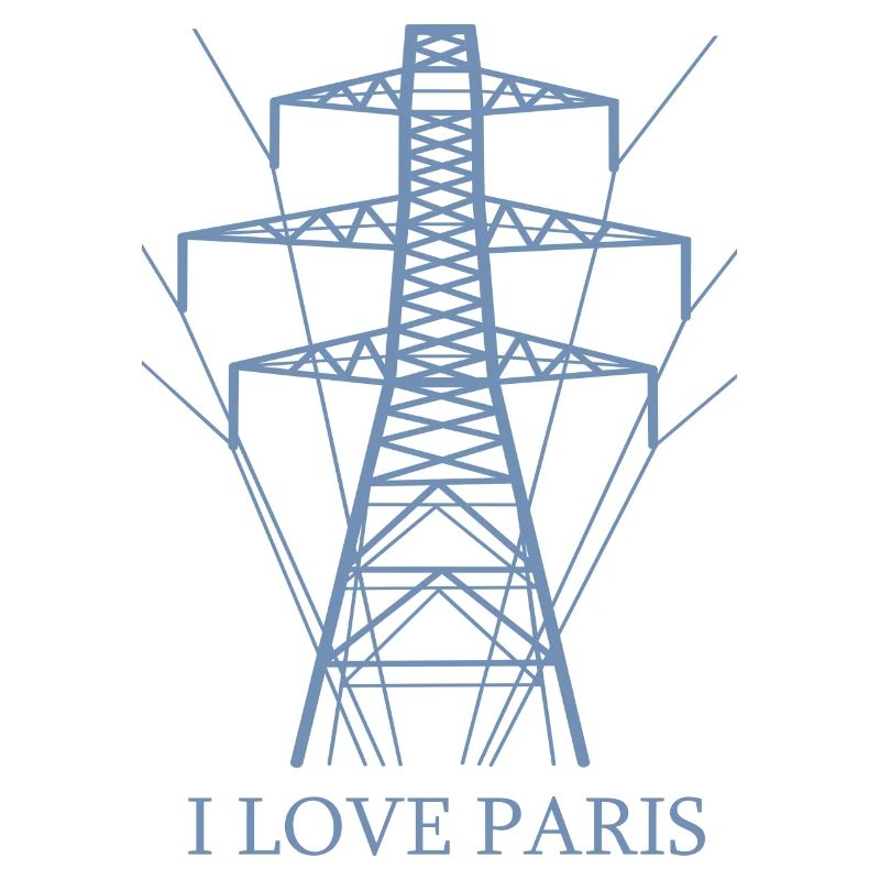 Ironic I love Paris Eiffel Tower as a power pole