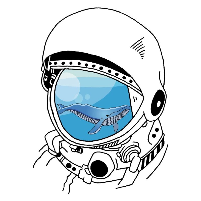 Une baleine dans les étoiles (noir)