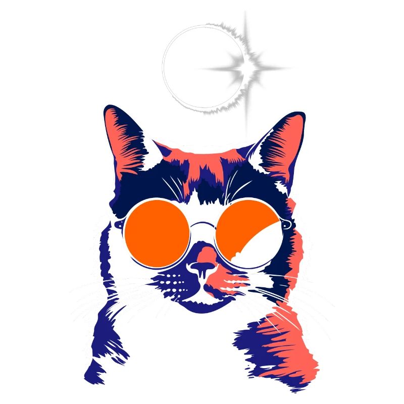 Katze Sonnenbrille Total Eclipse Cat