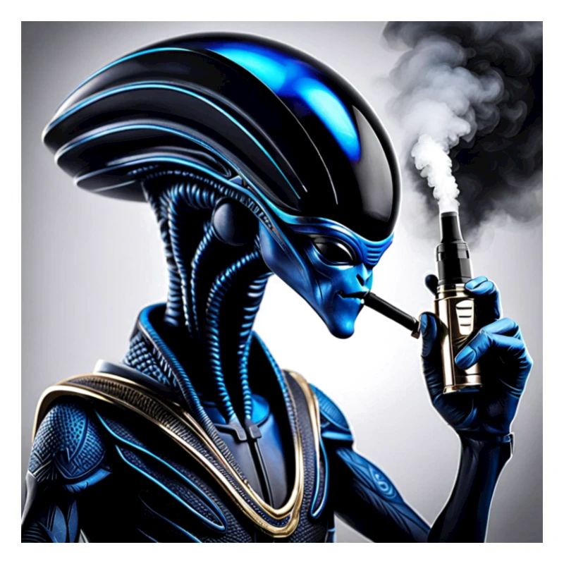 Blauer Droid Dampfer Vibe