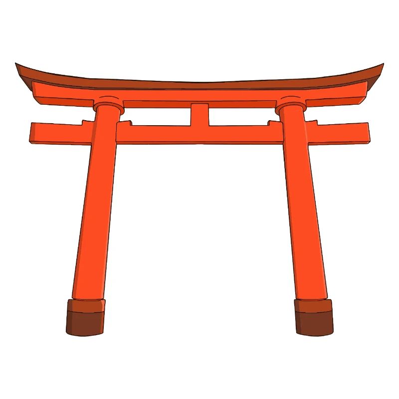 Vivid Torii Gate