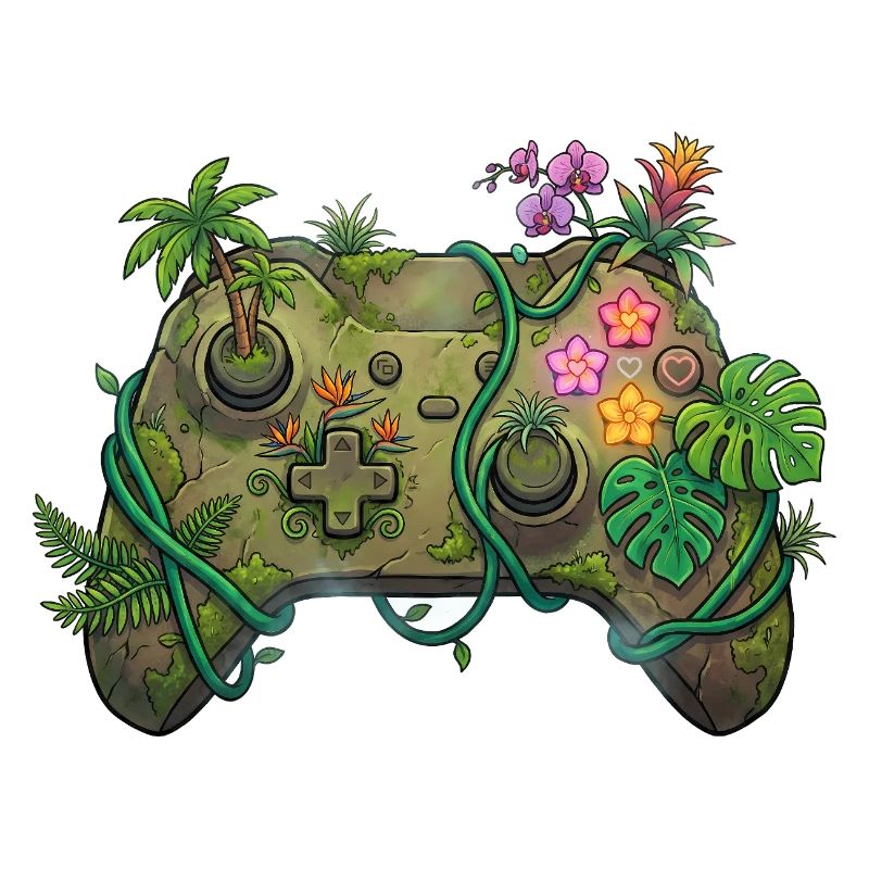 Jungle Controller – Gaming-Aufkleber