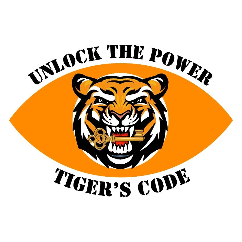 Dynamisches Tiger-Emblem-Design