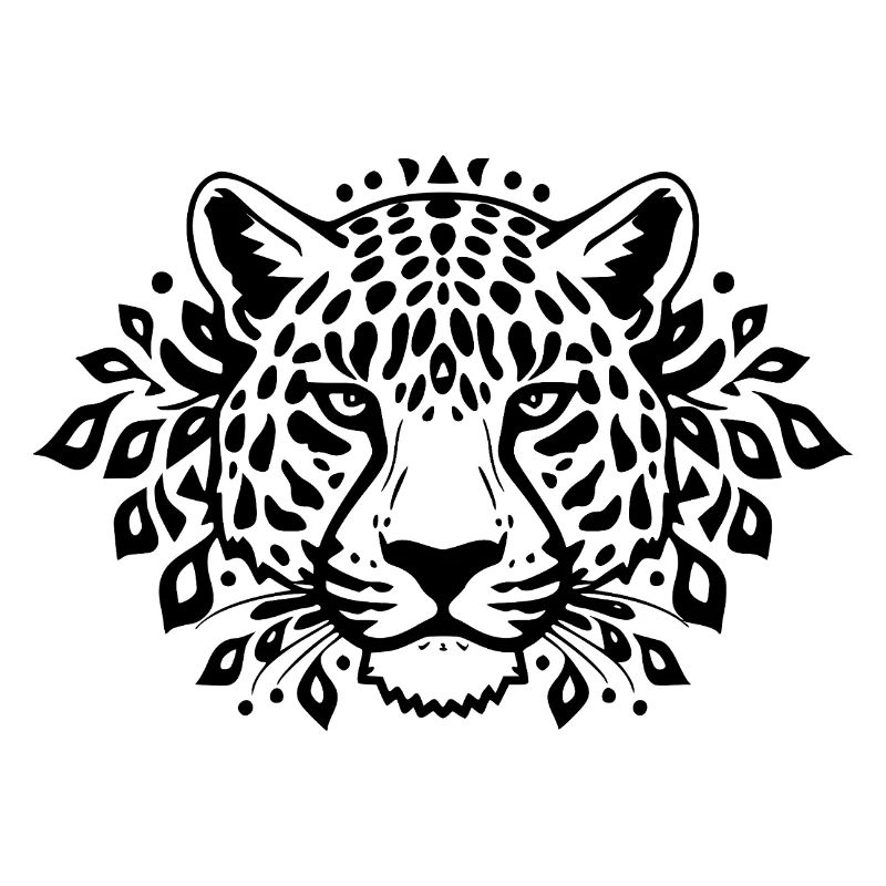Leopard schwarz schwarzer Leopard 