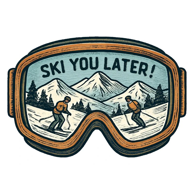 Lunettes de ski – À bientôt !