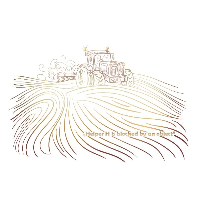 Farming Simulator „Helper H is blocked by an 