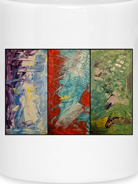 Triptychon Farbfluss