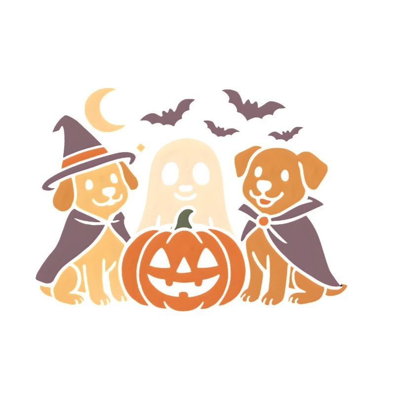Kürbis Halloween Hunde