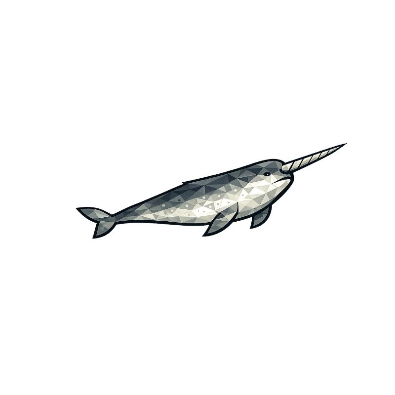 Polygone géométrique du narval