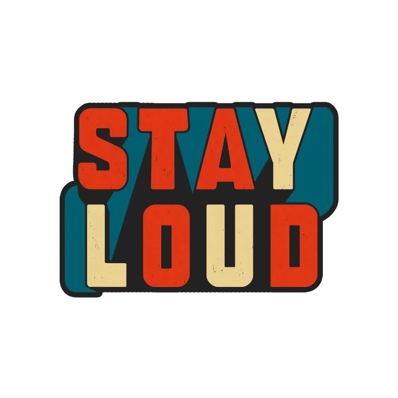 Reste bruyant Texte rétro de blocs