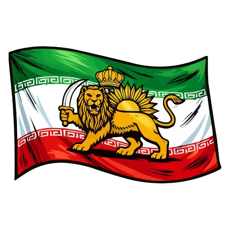 Drapeau de la Perse et de l’Iran