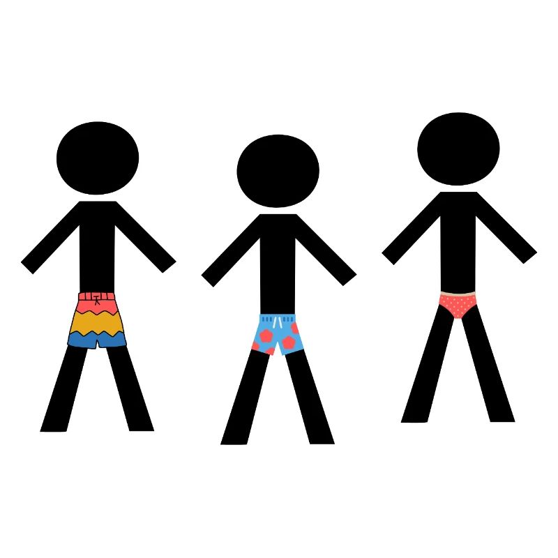 Beach Ready - Three well-dressed men