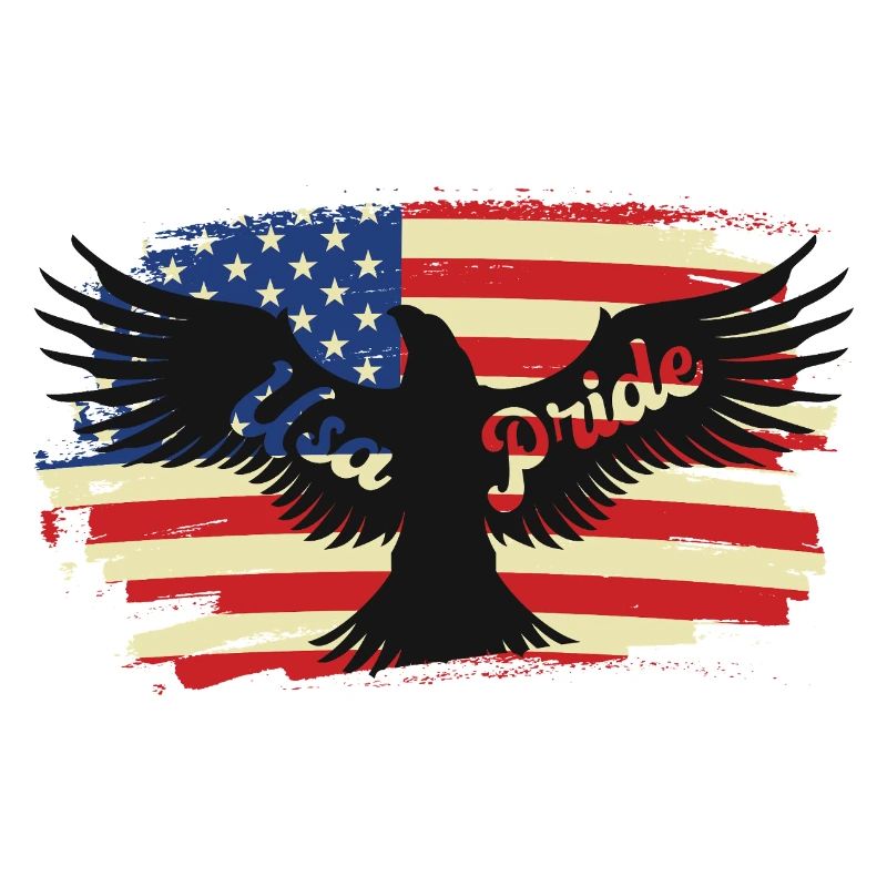 American Pride Eagle on Flag