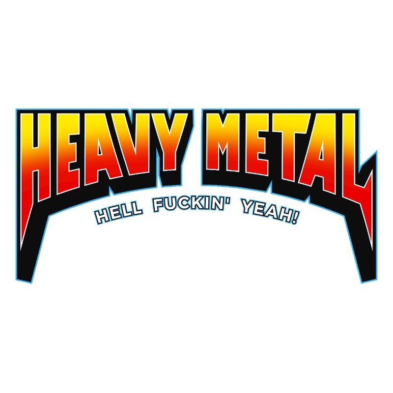 Heavy Metal Hell yes Text-Logo