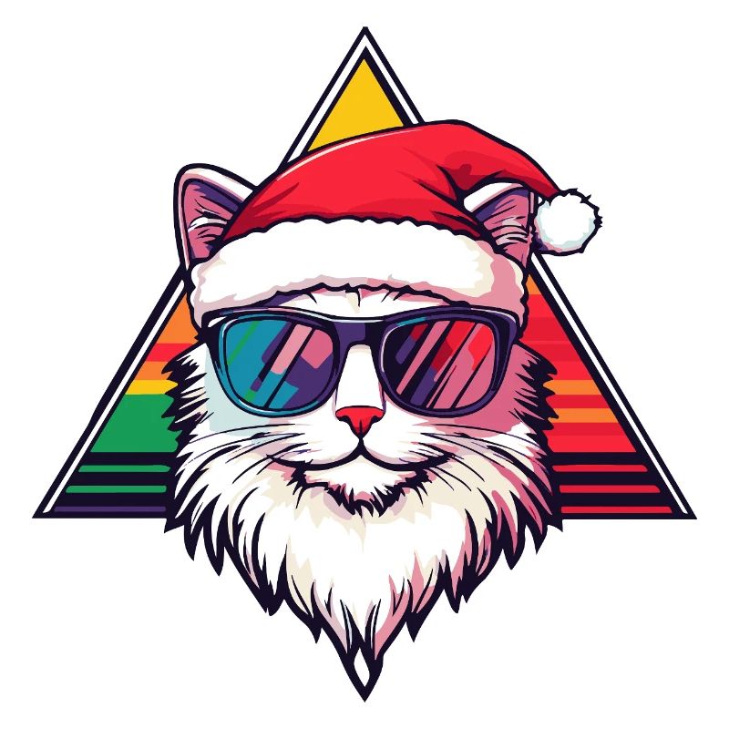 Chat Santa Noël