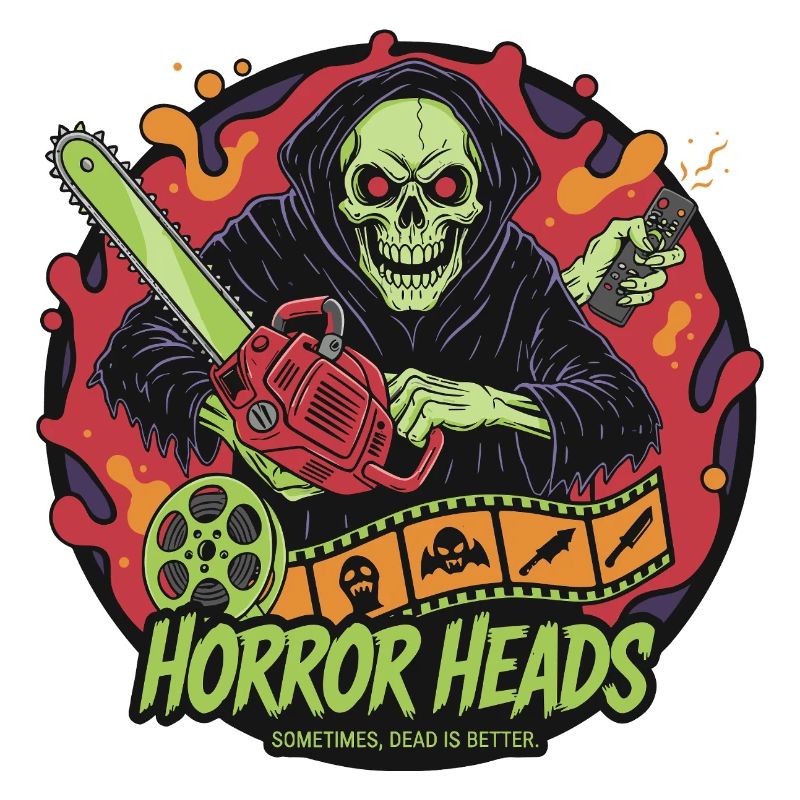 Horror Heads Grim Reaper with Chainsaw